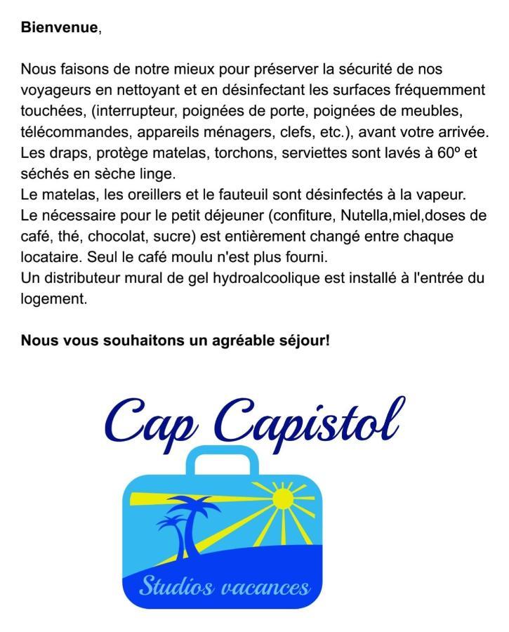 Cap Capistol Studio Le Cap D'Agde Vue Port Eksteriør bilde