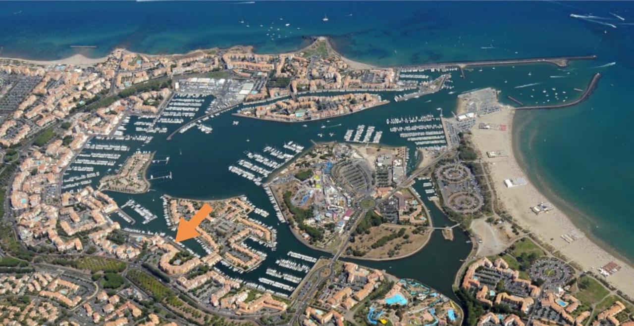 Cap Capistol Studio Le Cap D'Agde Vue Port Eksteriør bilde